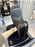 【黒髪】縮毛矯正後のヘアケアで光を味方に！？カラー/髪質改善