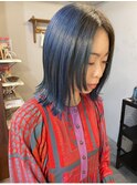 きりっぱなしミディアムヘア