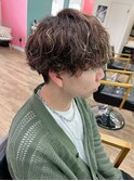 波巻きパーマ