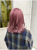 レイヤーカットナチュラルハイトーンデザインカラー[日野駅]