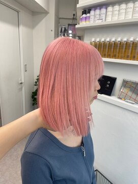 ペレ 栄店(PELE) 前髪/アンブレラカラー/こなれミディ/イメチェン/ウェーブパーマ