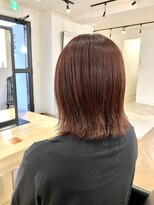 ファイブシーン アオヤマ(5SCENE AOYAMA)&nbsp;大人の外ハネボブミディアムボルドーカラー