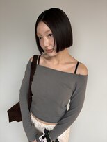 セン 表参道(sen)&nbsp;ハイトーンカラー/透明感ワンカラー/レイヤーカット/明治神宮前