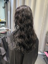 リラス 博多(rilas)&nbsp;ロングパーマ　スパイラルパーマ　グレージュ