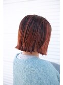 レッドブラウン×ボブ
