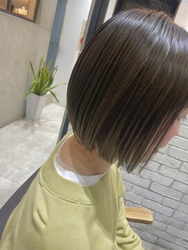 フェリア 渋谷(Feria) 【Feria 渋谷】イルミナ×くすみブラウン(白髪ぼかし)"Tsuyuki"