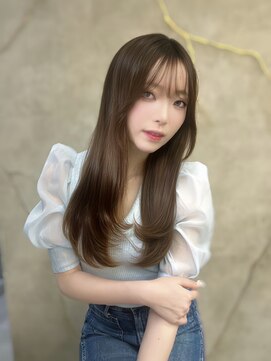 ロンドガーネット 池袋(Lond garnet) イメチェン外ハネボブ美髪ワイドバングレイヤー縮毛矯正/池袋
