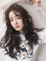 ヘアサロン セロ(Hair Salon SERO)&nbsp;【セロ姫路】ロングウェーブ_ダークトーン_ダークブラウン