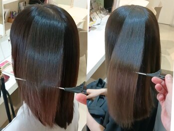 パルス(pulse)の写真/【カラーを諦めないで!】特許取得のオーガニックカラーで、何回染めても綺麗が続く♪ツヤのある美髪に*