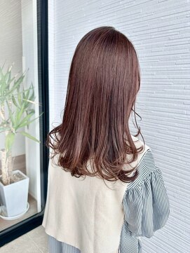 アパートメントヘアー 髪質改善ヘアカラー/佐賀/ローズブラウン