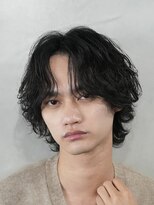 フィフス トウキョウ (fifth TOKYO) 渋谷シャドウパーマメンズカットセンターパートウルフマッシュ