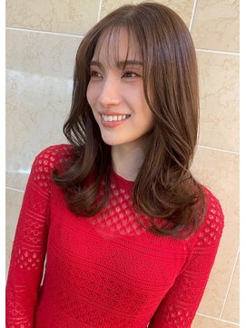 ケアシンサイバシ(CARE shinsaibashi) 30代40代◎小顔に見せる顔周りレイヤー×大人の艶ミディ
