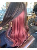 インナーカラー大人ガーリー