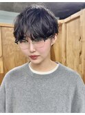 マッシュショート/ショートパーマ/クセ毛風