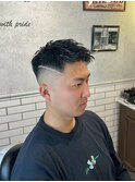 【BarBerBROS】ベリーショート　バーバー　ラインフェード
