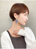 ハンサムショート/丸みショートボブ/20代30代40代50代/顔周り