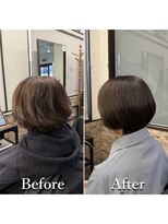 ヘアカラー専門店カラープラス石和店&nbsp;40代50代60代/BeforeAfter/白髪染め/おしゃれ染め