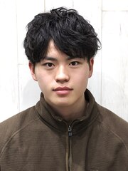 【ヨシザワ横浜】10代20代ツーブロゆるふわマッシュパーマ