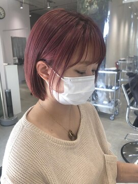 フィグバイアルテフィーチェ(fig by artefice) ミニボブ/ショートボブ/ピンクラベンダー/ぶつ切りボブ