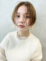 アイティーバイアルバム 藤沢店(IT by ALBUM)&nbsp;タイトストレート_オリーブカラーくびれヘア_8084