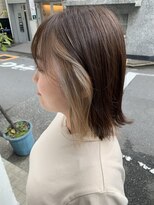 フィアート ヘアドレッシング サロン(Fiato Hairdressing Salon) 外ハネインナーカラー