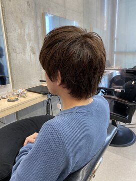 ソロ(soLo) ナチュラルショート×アッシュブラウン