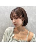 チョコレート大人ガーリー小顔プリカールデザインカラー