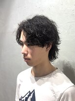 ガオプロデュースバイレボ(gao produced by revo)&nbsp;【曽我尾真生】波巻きパーマ/センターパート/ウルフ