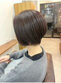 【白髪染め可】ボブショート ビフォアー＆アフター/白髪ぼかし