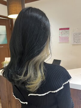 美容室 プラセル(Plaser) インナーカラー☆ペールシルバー