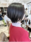 ショートボブ ひし形