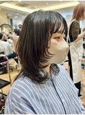 ◆ミディアムレイヤー/レイヤーカット/銀座/ウルフカット/黒髪