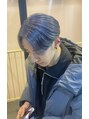 メンズ ソース 茶屋町(MEN'S SOURCE) センターパート × ハイトーン