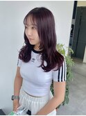 色待ちする深めカシスレッドカラー♪