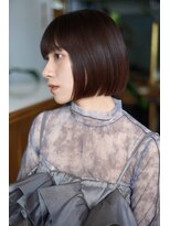 シエン 恵比寿(CIEN)&nbsp;ぱつっと顎ラインボブ/ほんのりレッドカラー/ストレート