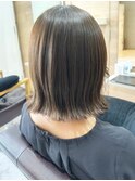 大人可愛いナチュラルボブ 透明感カラー◎ 新宿