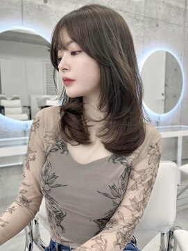 エヌアイ オモテサンドウ(ni omotesando) 憧れ韓国くびれヘア/顔まわりカットレイヤーカット艶髪黒髪