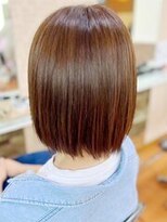 アークスヘアー&nbsp;20代30代40代ストレートボブ小顔艶感ナチュラルブラウン