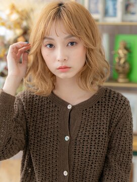 カバーヘアアンドスパ ブリス 浦和(COVER HAIR&SPA bliss) ふわふわエアリーミディ小顔外国人風カラーc5浦和10代20代30代