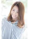 ★小顔前髪ワンカールくびレイヤーカットネビージュボブルフ