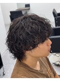 マッシュウルフ波巻きスパイラルパーマ