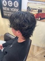 アース 鹿児島天文館店(HAIR&MAKE EARTH)&nbsp;ウルフ系スパイラルパーマ