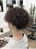 メンズ波巻きパーマ