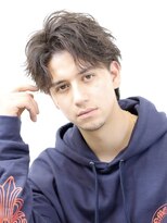 アーリー(Ali'i)&nbsp;ソフトツイストツイストパーマアップバング束感ショートメンズ