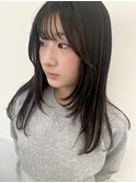 レイヤーカット ミディアムヘア