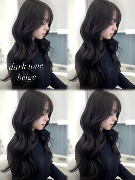 アイシー 表参道(ICY) 【韓国ヘア】顔まわりレイヤーカット&暗髪