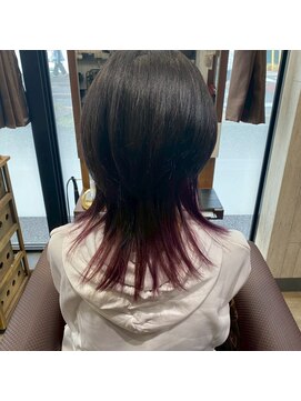 ビーチェ 小岩(Bice) 揺れる毛先が可愛い!大人女子の裾カラー/レッド/Wカラー