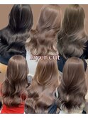 小顔レイヤーカットミディアムレイヤーレイヤーロング【日本橋】