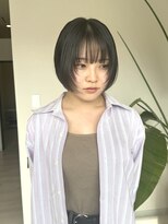 ルシードスタイルサワ(LUCIDO STYLE sawa)&nbsp;透明感◎フェイスレイヤー×切りっぱなしボブアッシュベージュ