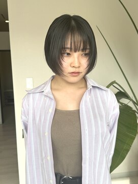 ルシードスタイルサワ(LUCIDO STYLE sawa) 透明感◎フェイスレイヤー×切りっぱなしボブアッシュベージュ